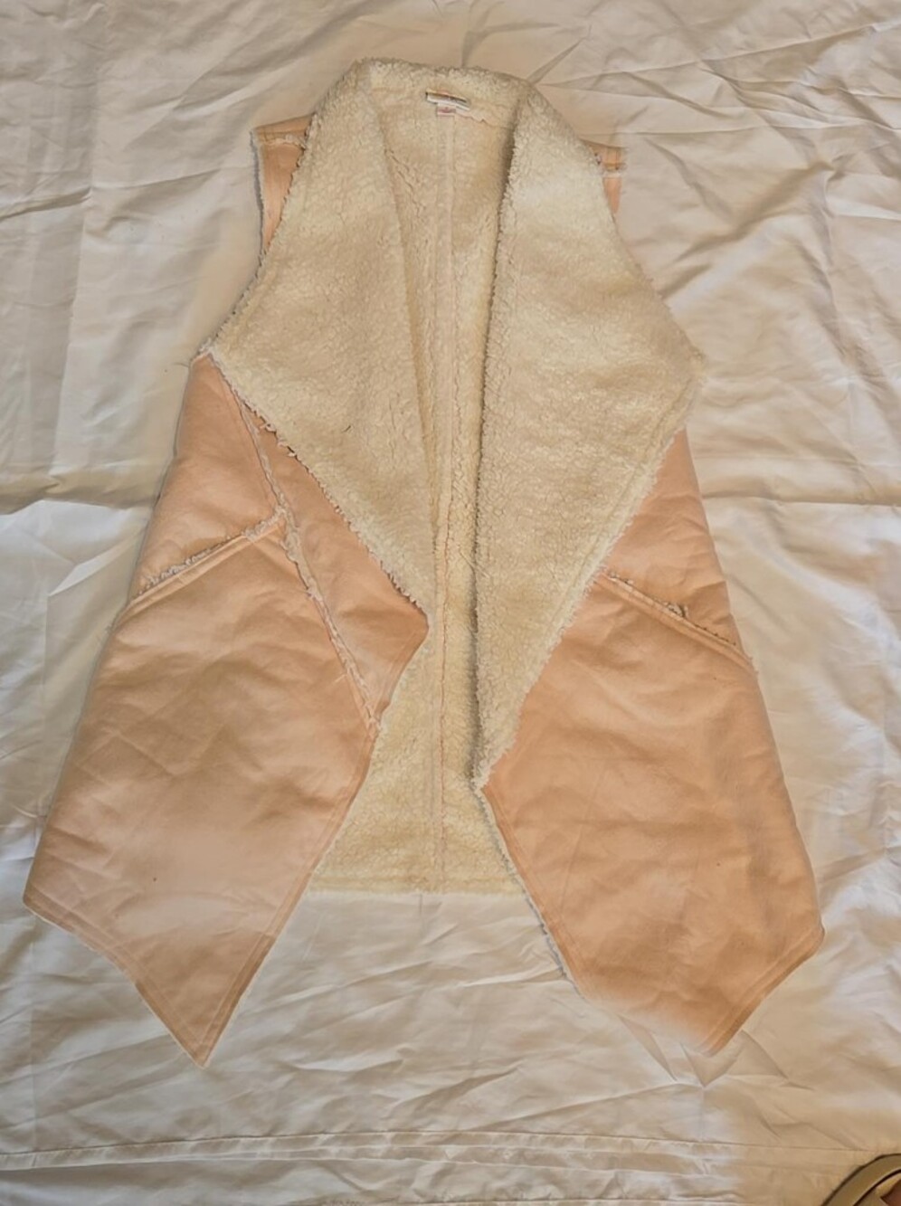 LuLaRoe Peach Sherpa Vest
